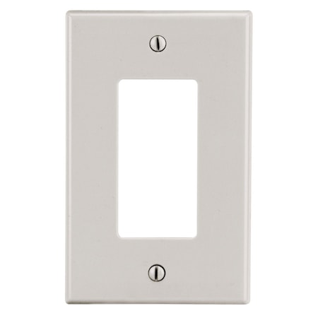 Hubbell Wiring Device-Kellems Wallplate, 1-Gang, 1) Decorator, Light Almond P26LA